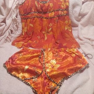 Pajama set shorts lingerie